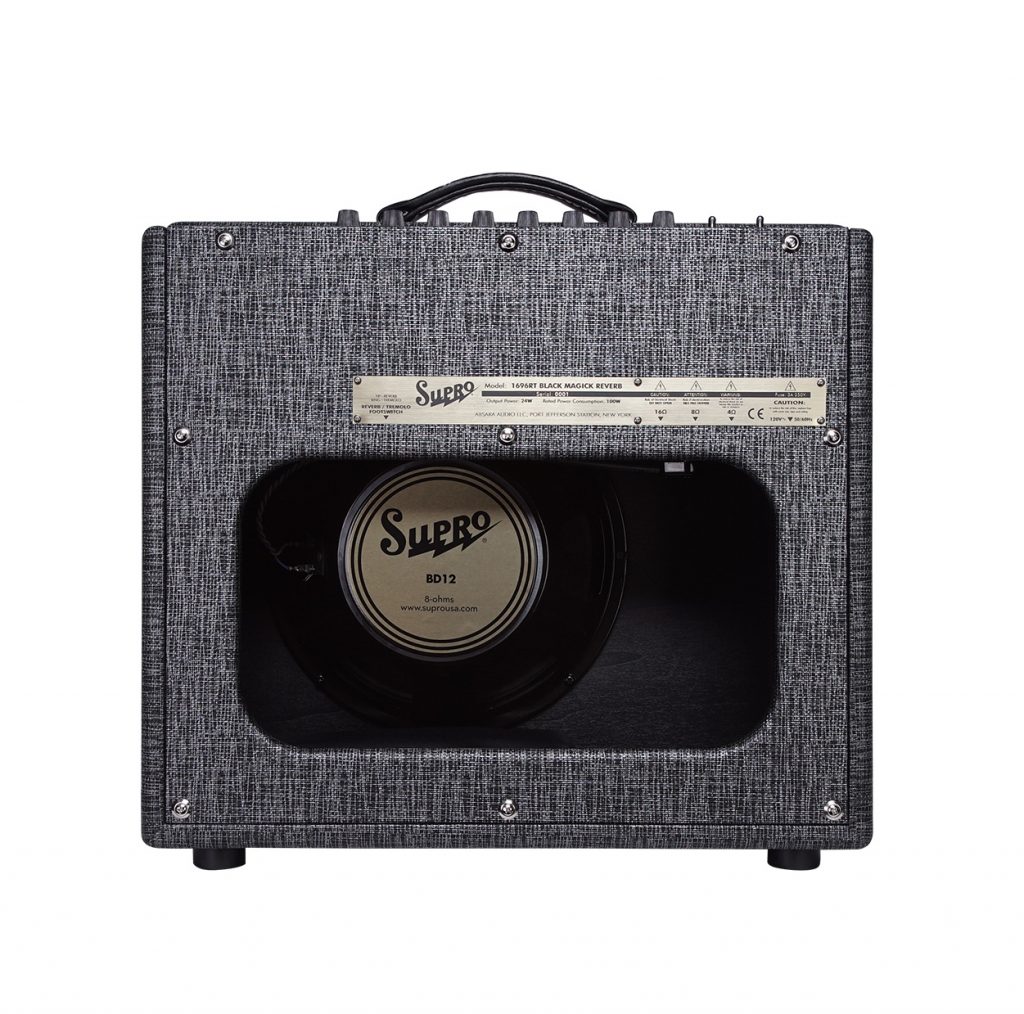 Supro 1695RT Black Magick Reverb : 1696RT Combo back trans web 1024x1014