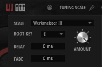 Iconica Sections & Players Tuning Scale Detail Iconica Sections & Players Tuning Scale Detail