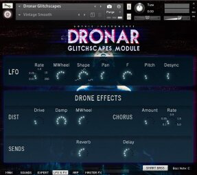 DRONAR Glitchscapes LFO and FX page 650x DRONAR Glitchscapes LFO and FX page 650x