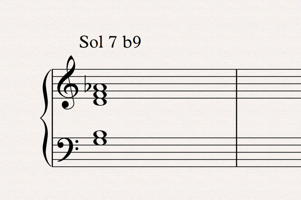 Th&eacute;orie musicale : accord dominante 7 b9