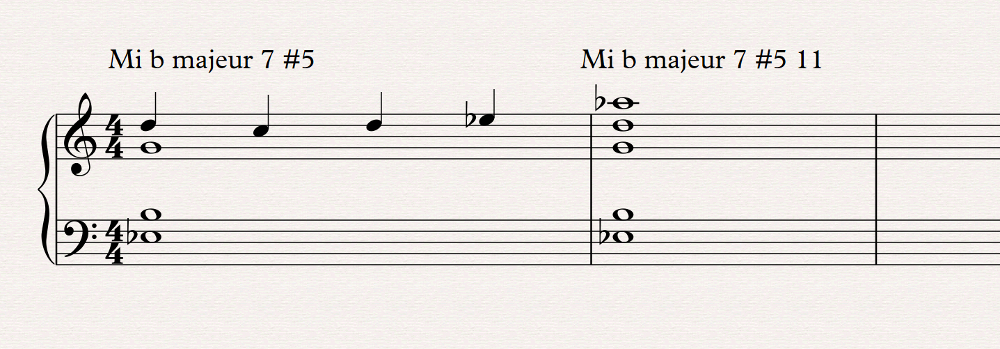 Th&eacute;orie musicale : exemples ionien 5
