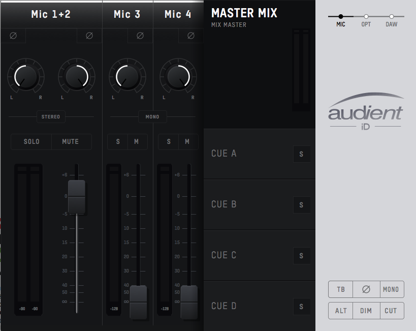 Audient iD44 : iD Mic only