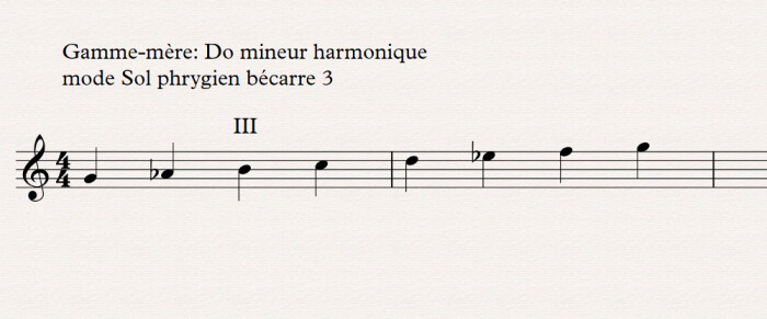 Théorie musicale : 01 phrygien bécarre 3 Théorie musicale : 01 phrygien bécarre 3