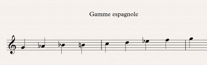Théorie musicale : 04 gamme espagnole