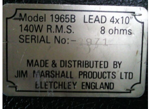 Marshall 1965B lead 410