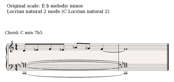 Half diminished scale 2