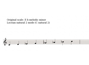 Half diminished scale 1