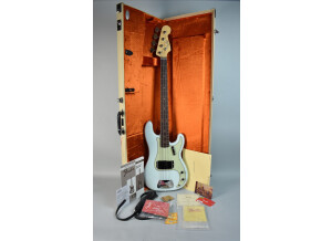 2017 Fender American Vintage 63 Jazz Bass Electric Guitar Sonic Blue wOHSC 273034421996