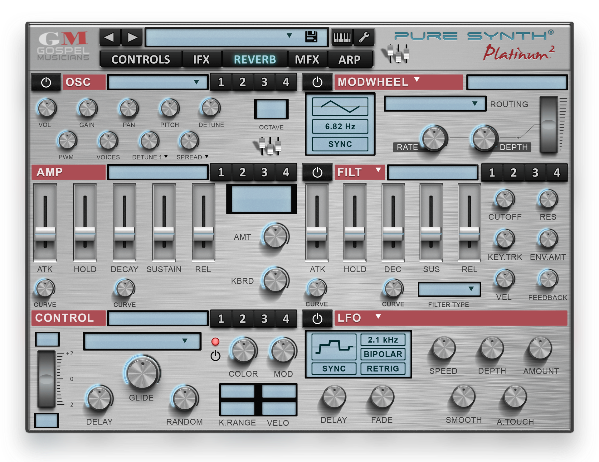 PUure Synth 2 GUI
