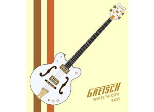 Gretsch G6136LSB White Falcon Bass - White (39202)