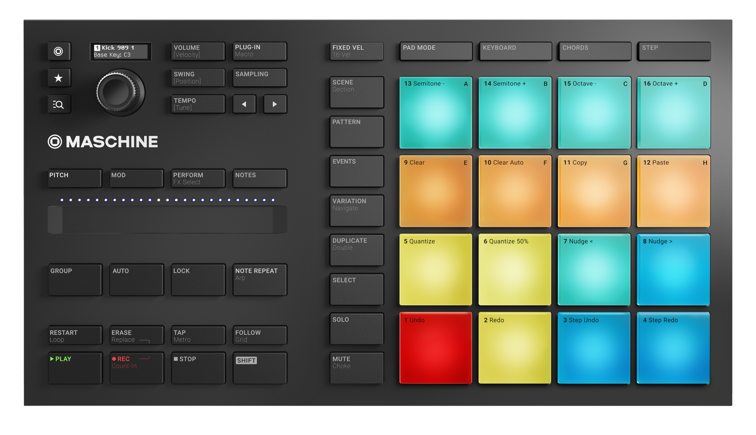 Native Instruments Maschine Mikro mk3 : NI MASCHINE MIKRO MK3 Rendering 01