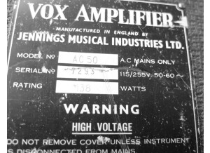 Vox AC50 JMI (36713)