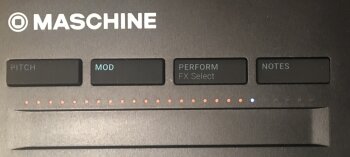 Native Instruments Maschine Mikro mk3 : touch-strip Native Instruments Maschine Mikro mk3 : touch-strip