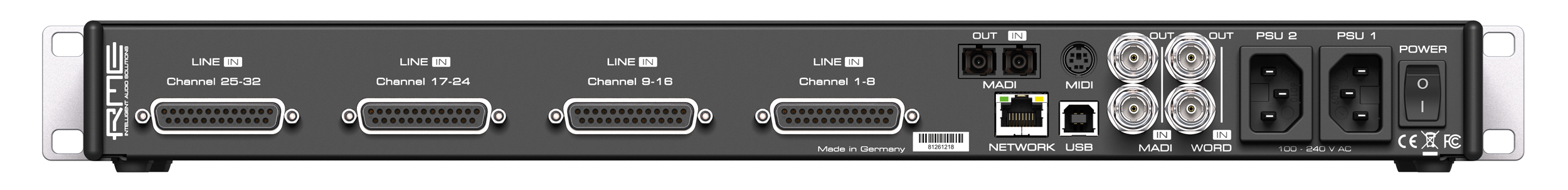 RME Audio M-32 AD Pro : M-32_AD_PRO_Back