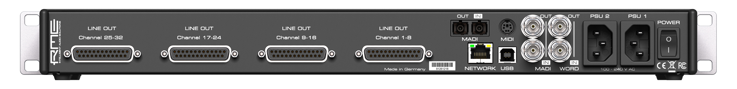 RME Audio M-32 DA Pro : M-32_DA_PRO_Back