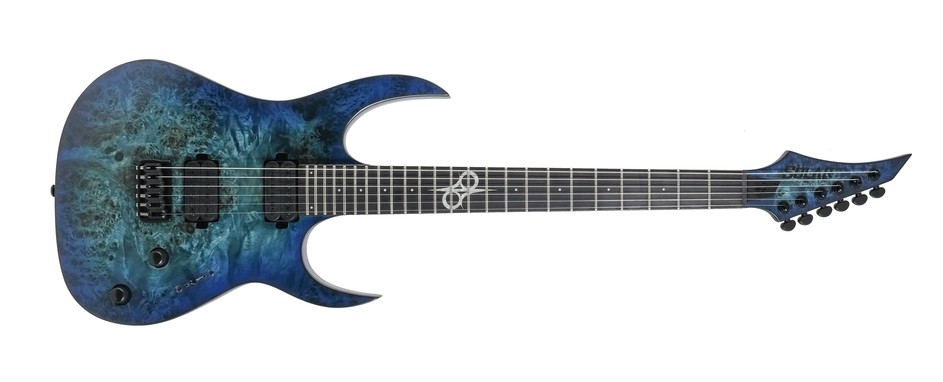 Solar Guitars S1.6 LTD Poplar Burl : S1.6-BLBM-Front-H