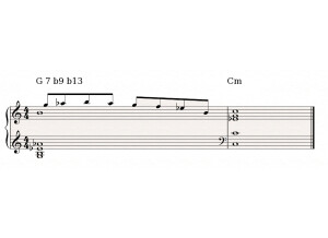 G-7-b9-b13-Cm
