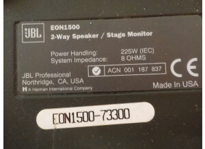 JBL EON 1500 (99207)