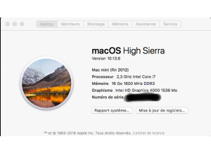 Apple Mac mini late-2012 core i7 2,3 Ghz (24588)