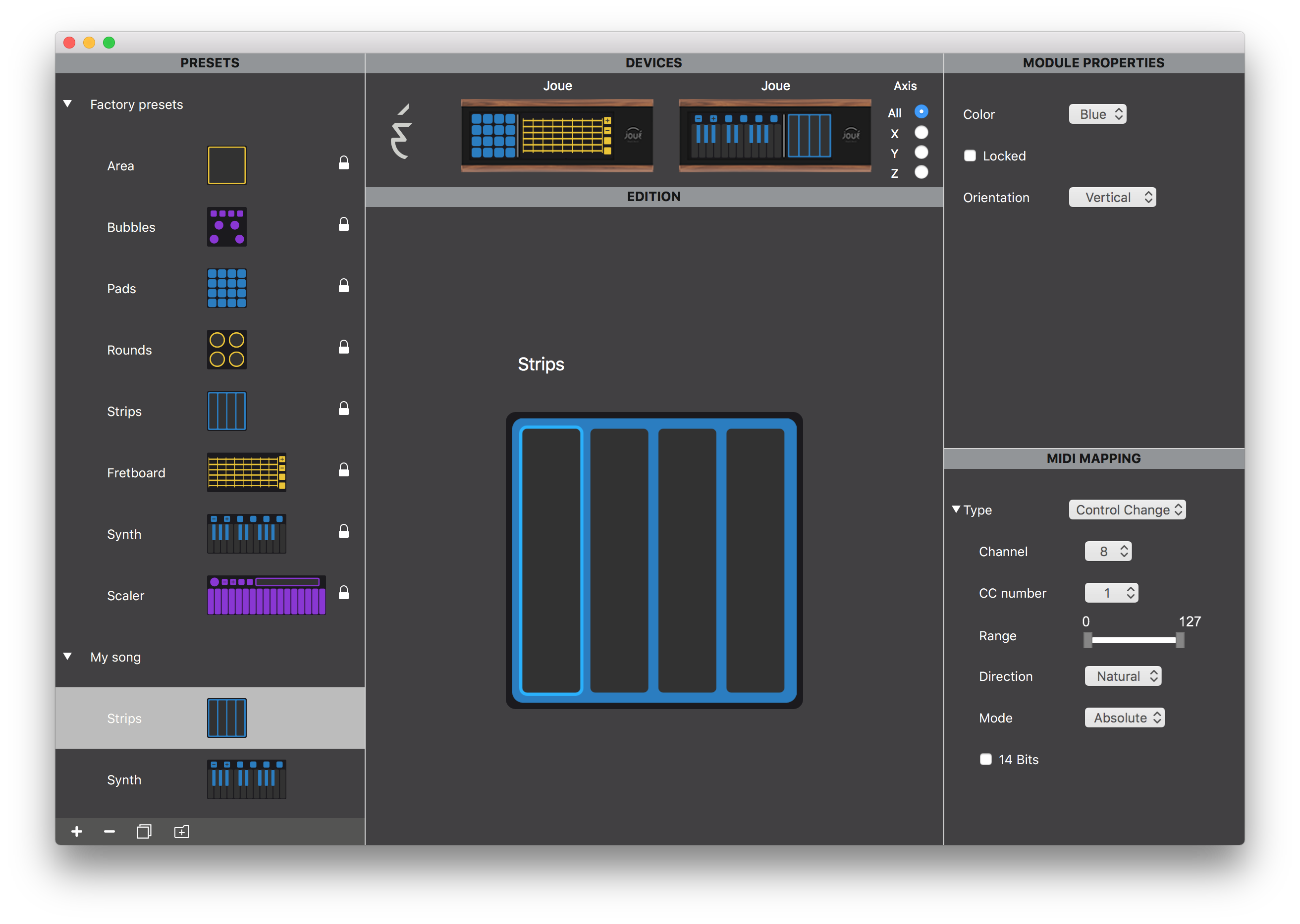 Deux Jou&eacute;s dans Jou&eacute; editor