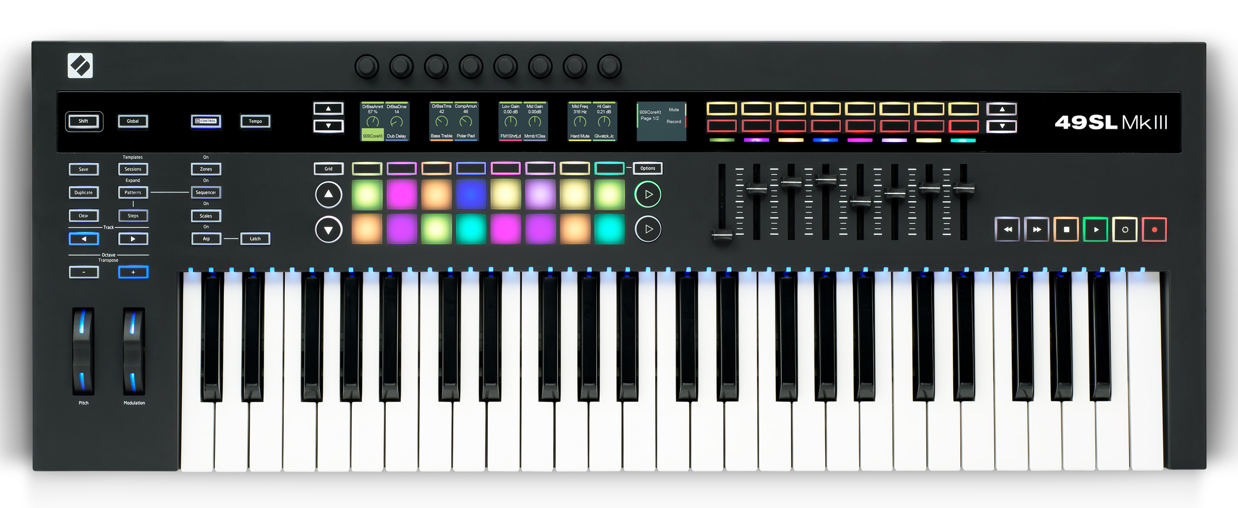 Novation 49 SL MkIII : 49SL-MKIII_Overhead_Ableton-2