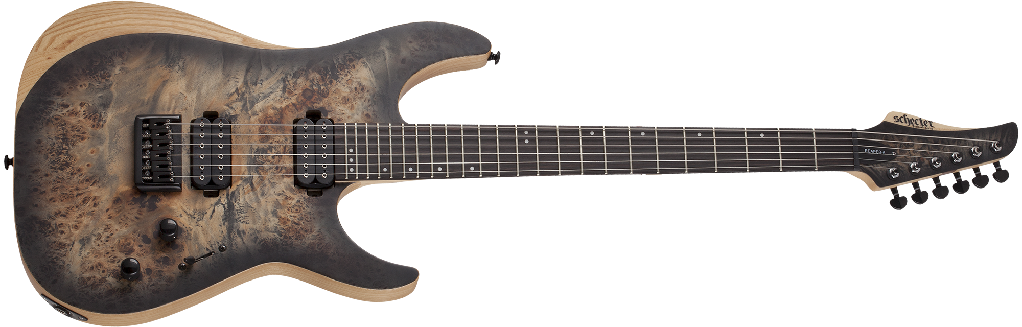 Schecter Reaper-6 : REAPER-6 CHARCOALBURST TILT