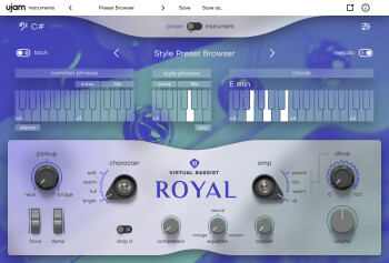 Ujam Virtual Bassist Royal : Virtual-Bassist-Royal-GUI