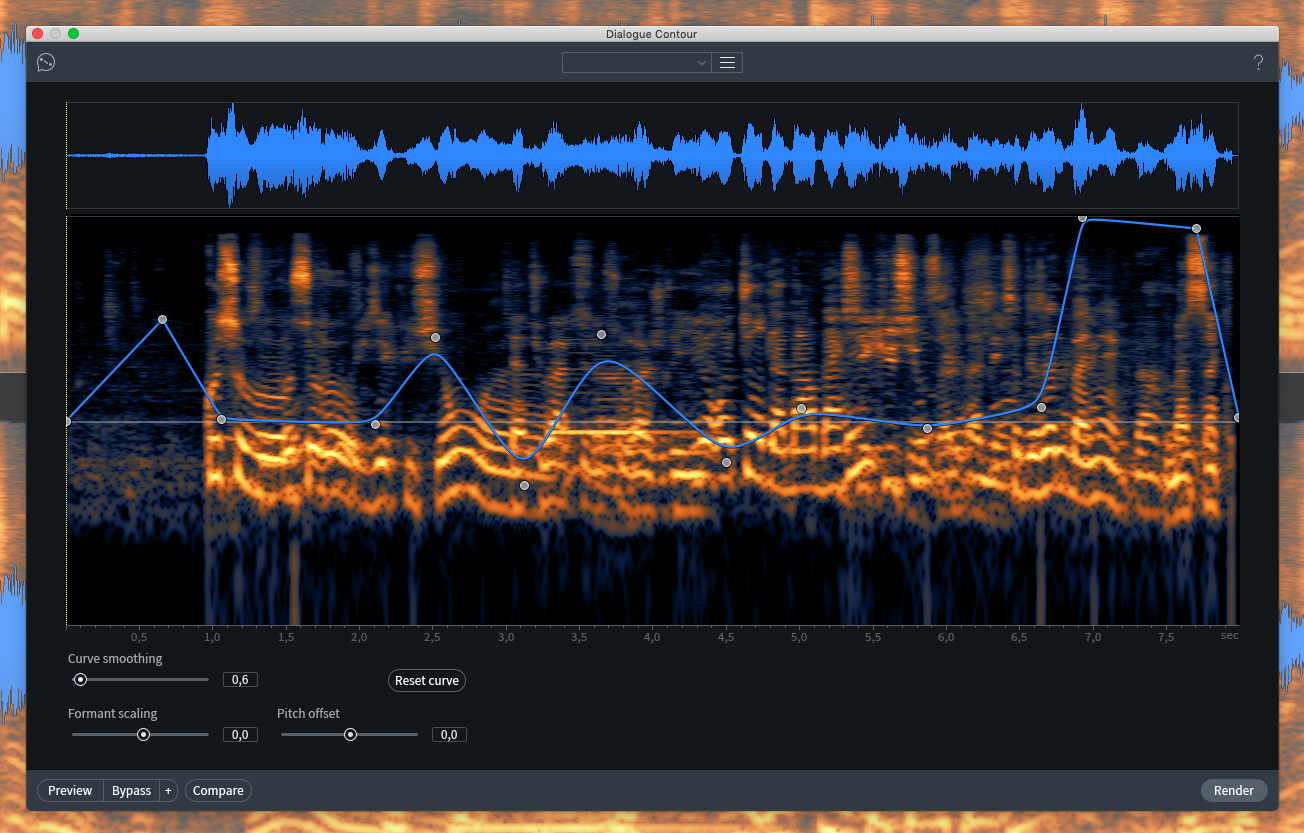 iZotope RX 7 Advanced : dialoguecontour