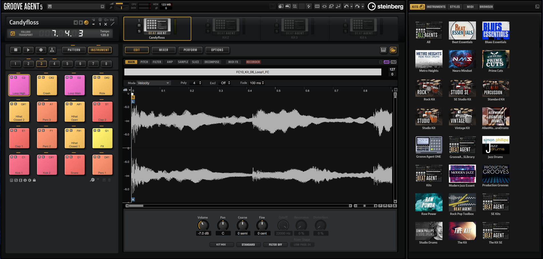 Steinberg Groove Agent 5 : ga5_library_selection