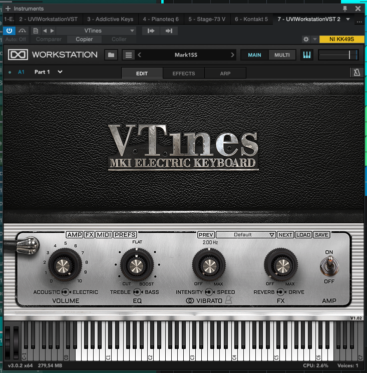 AcousticsampleS VTines mkI : accueil