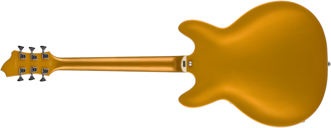 Hagstrom Justin York Viking Gold Top : Viking Gold Top Rear