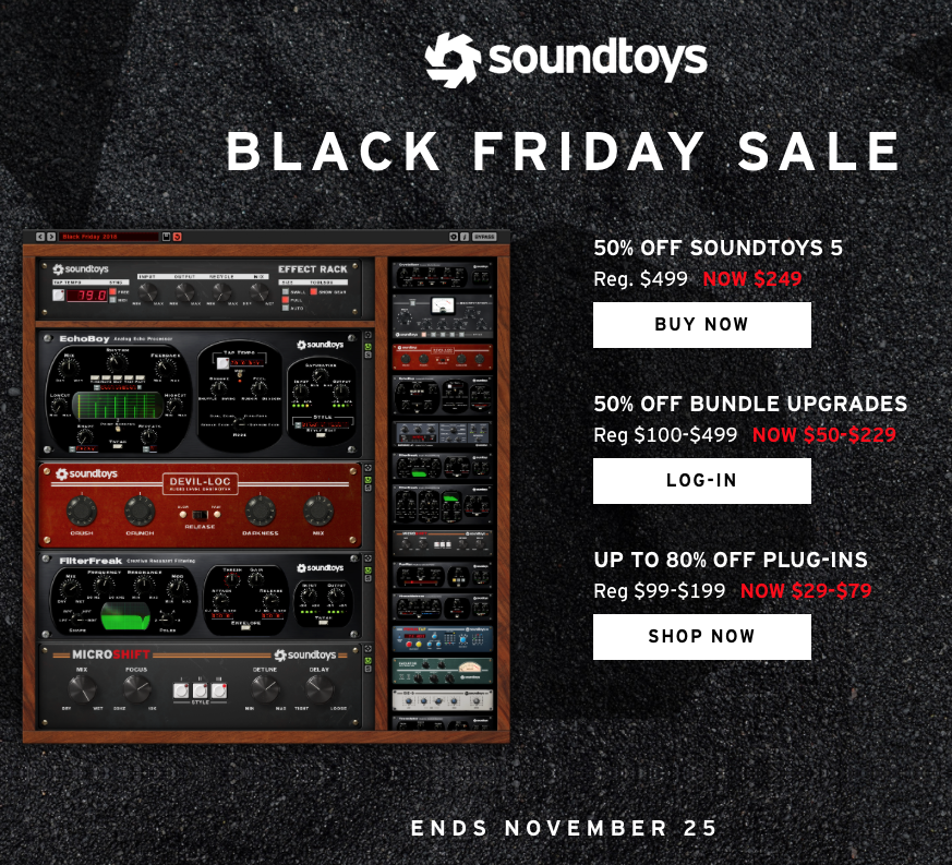 Black Friday SoundToys