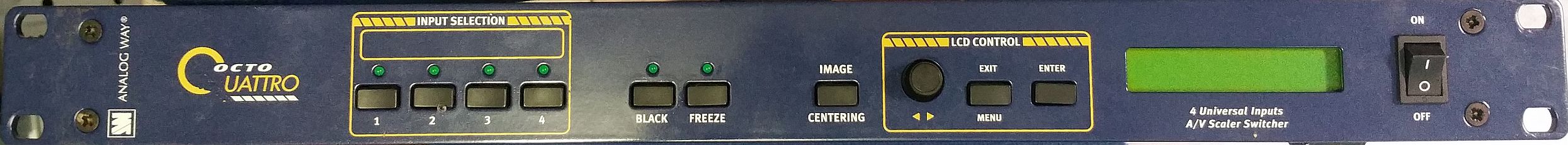 Vends Analog Way Octo Quattro OTR401