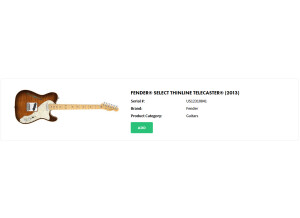 Fender Select Thinline Telecaster (86452)