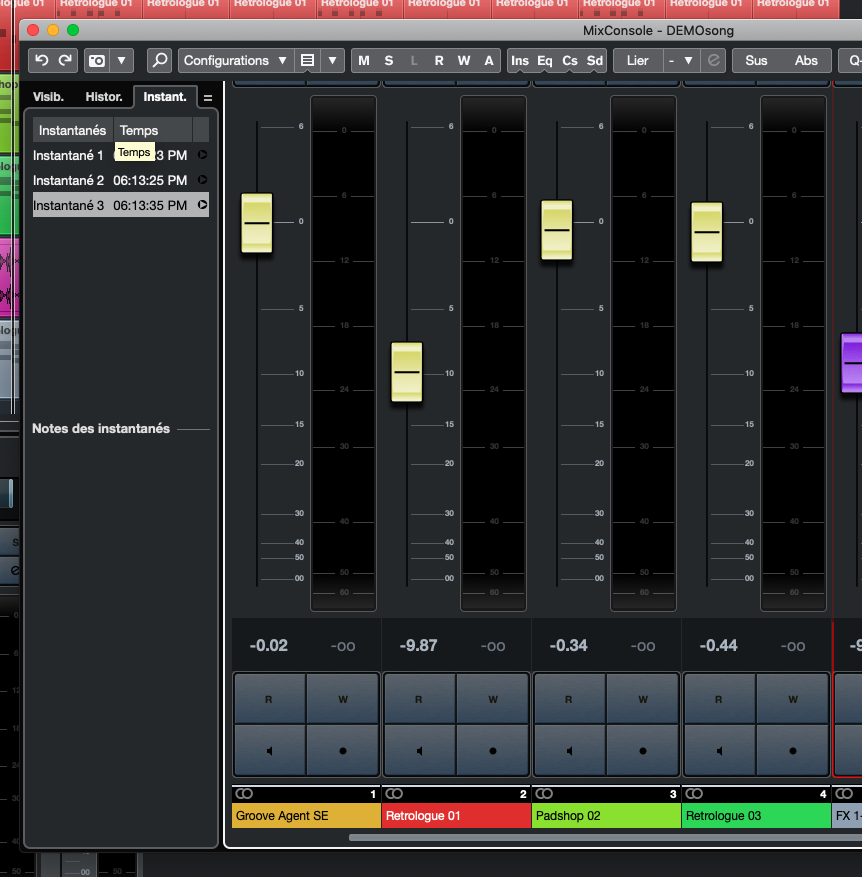 mixsnapshot