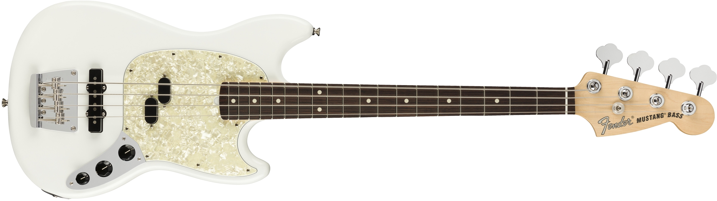 Fender American Performer Mustang Bass : American Performer Mustang Bass Arctic White