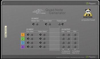 PropellerHead Quad Note Generator : PropellerHead Quad Note Generator (99335) PropellerHead Quad Note Generator : PropellerHead Quad Note Generator (99335)
