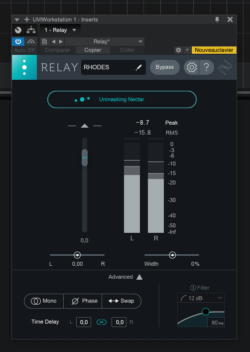 iZotope Nectar 3 : relay