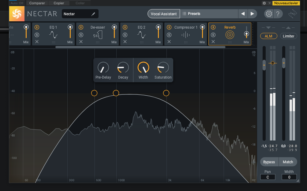 iZotope Nectar 3 : reverb