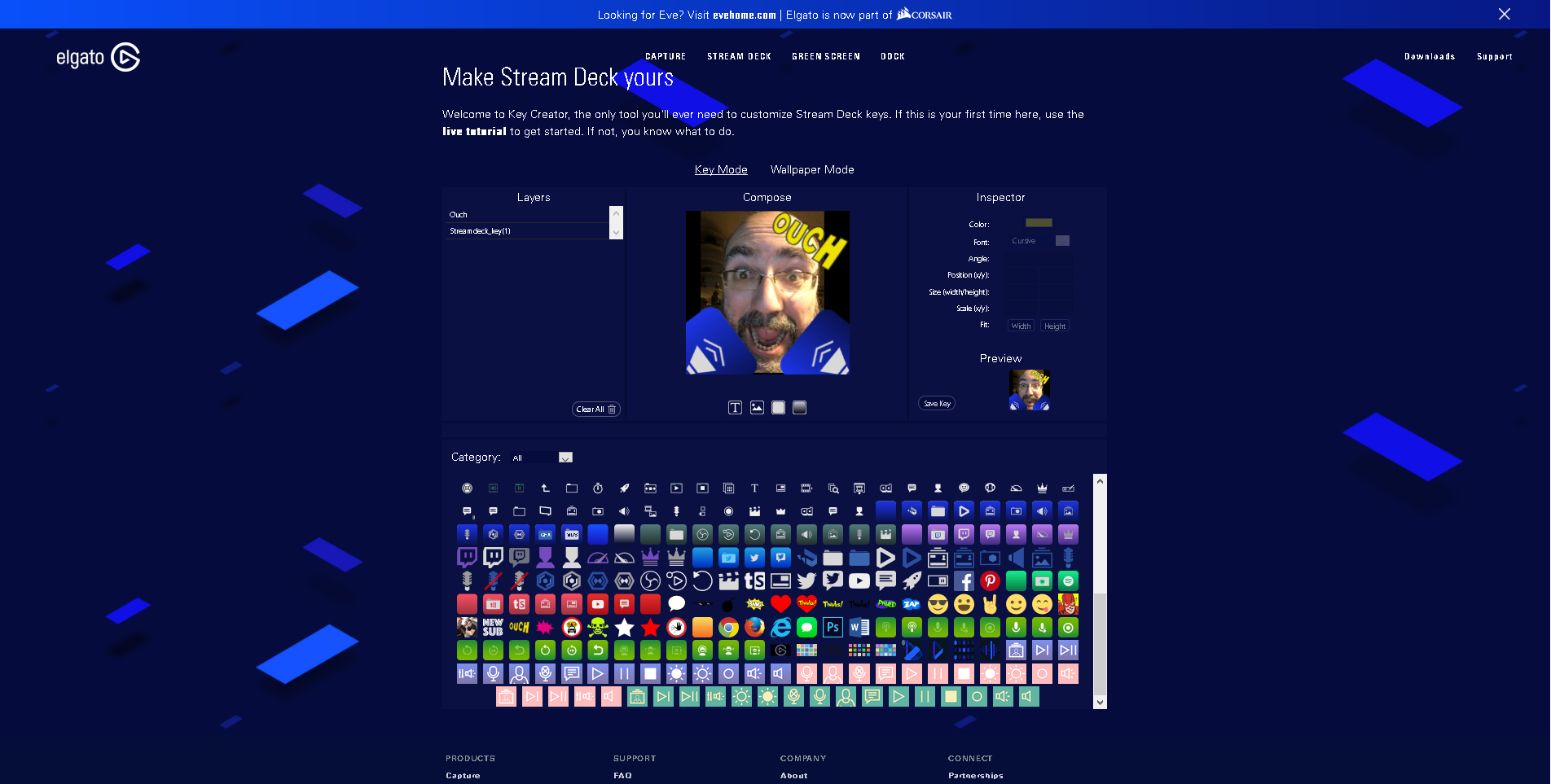 création d'icônes