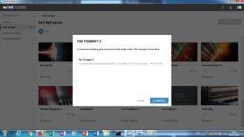 Native Instruments Kontakt 6 : 10 des la validation le chemin est ok on peut cliquer sur Install qui est maintenant selectionnable Native Instruments Kontakt 6 : 10 des la validation le chemin est ok on peut cliquer sur Install qui est maintenant selectionnable