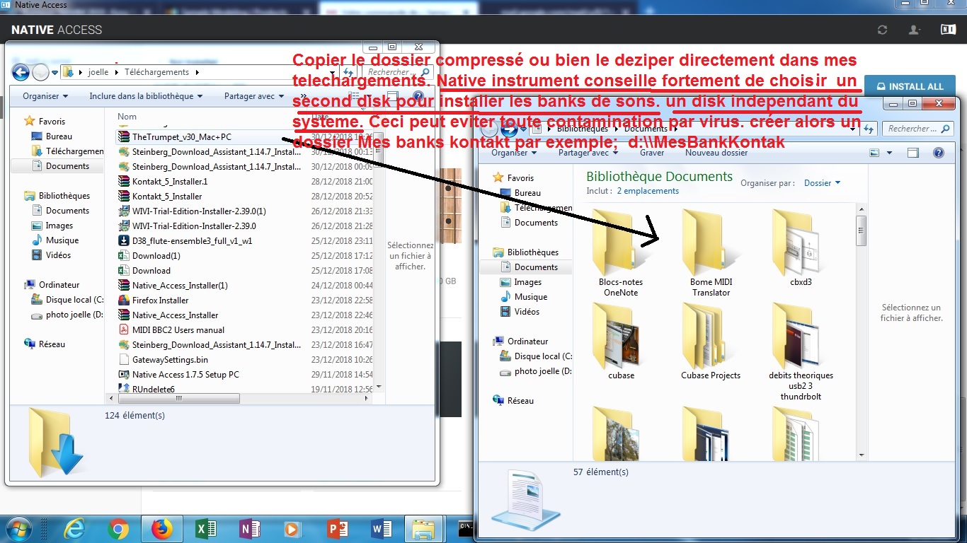 Native Instruments Kontakt 6 : 4 copier de la zone de telchargement vers la zone de localisation