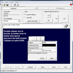 modifier pour memo le nom de la touche modifier pour memo le nom de la touche