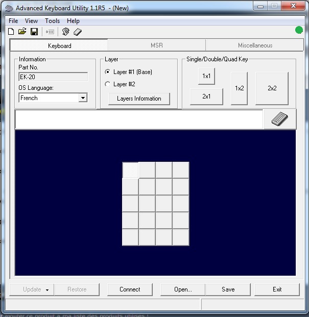 advanced keyboard Utility reconnu