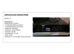 Yamaha P4500 (61072)