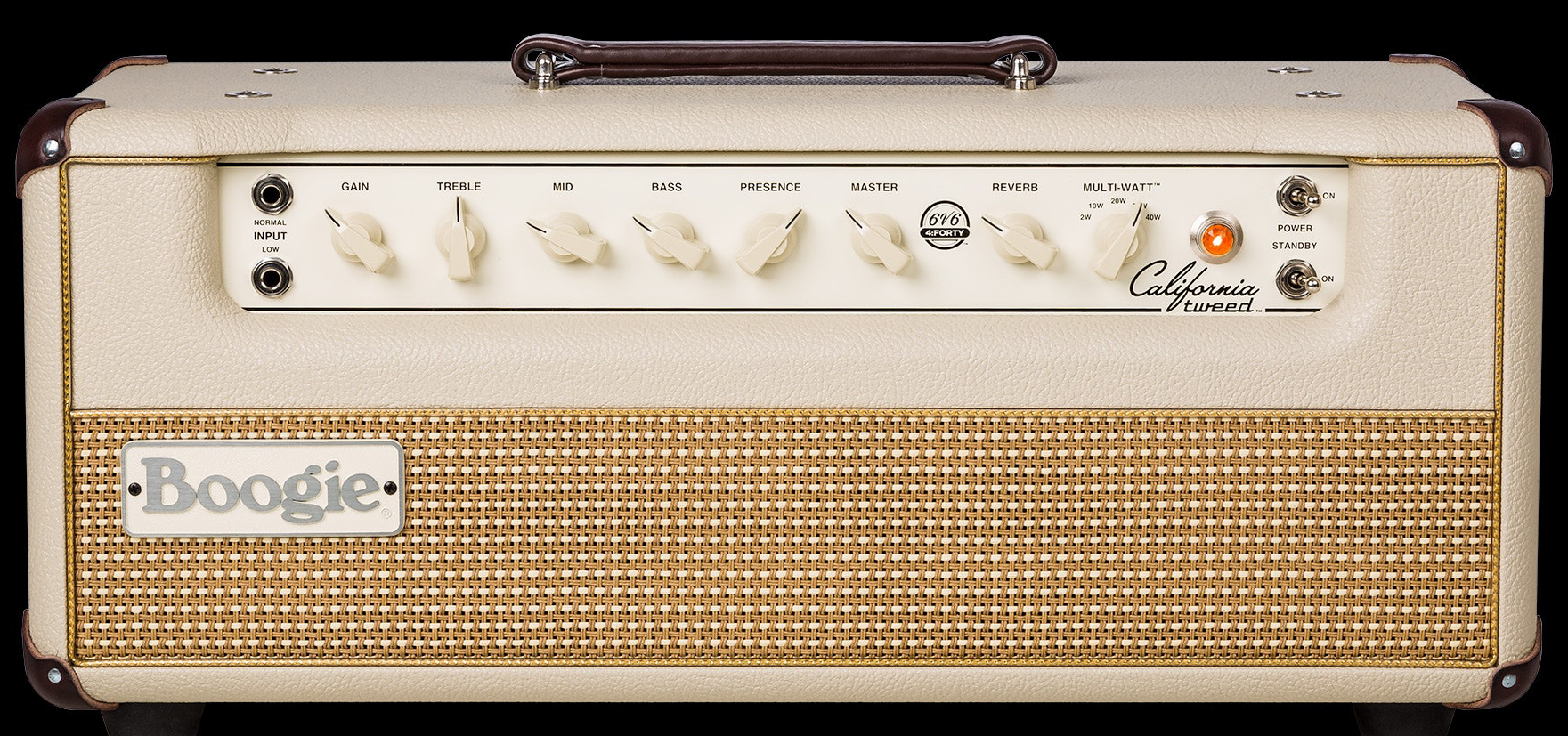 Mesa Boogie California Tweed 6V6 4:40 Head : CalTweed-Head-front-hr