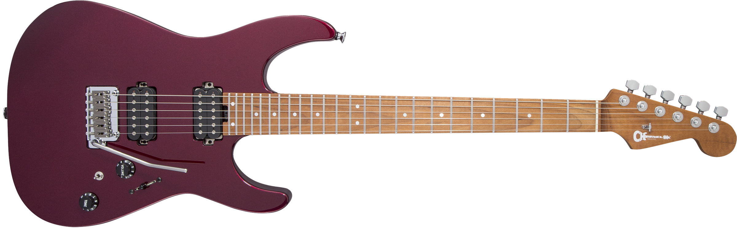 Charvel USA Select DK24 HH 2PT CM : Charvel USA Select DK24 HH 2PT CM (Oxblood)