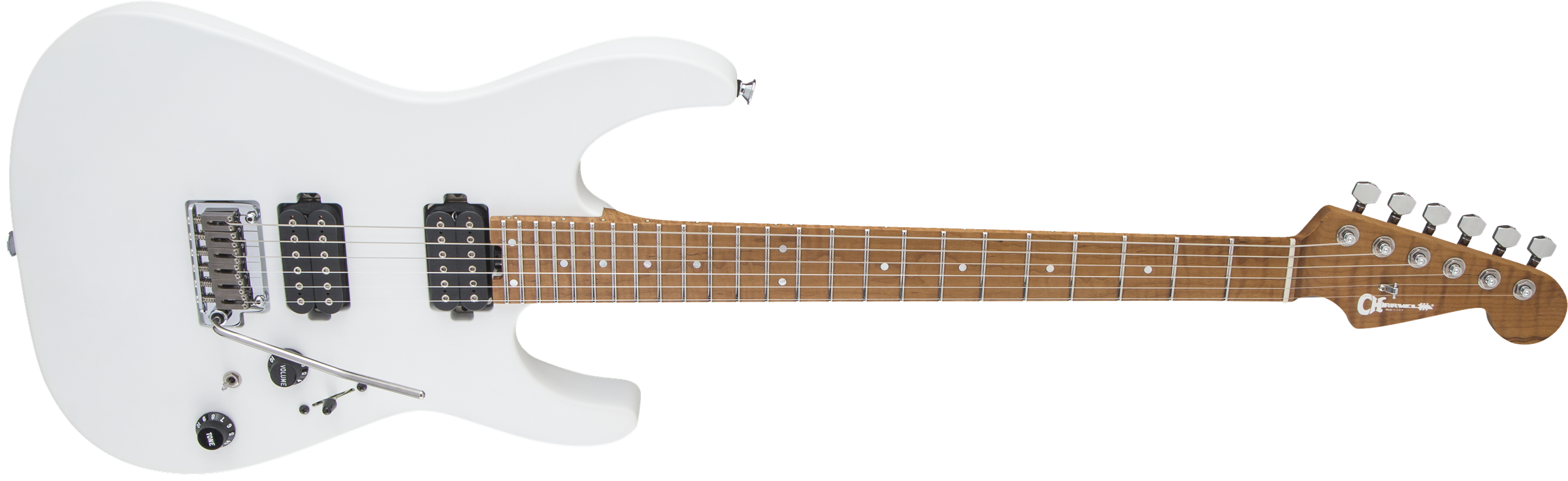 Charvel USA Select DK24 HH 2PT CM : DK24 White Front