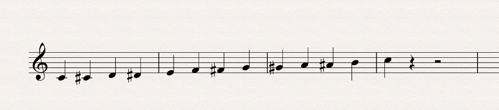 13 gamme chromatique