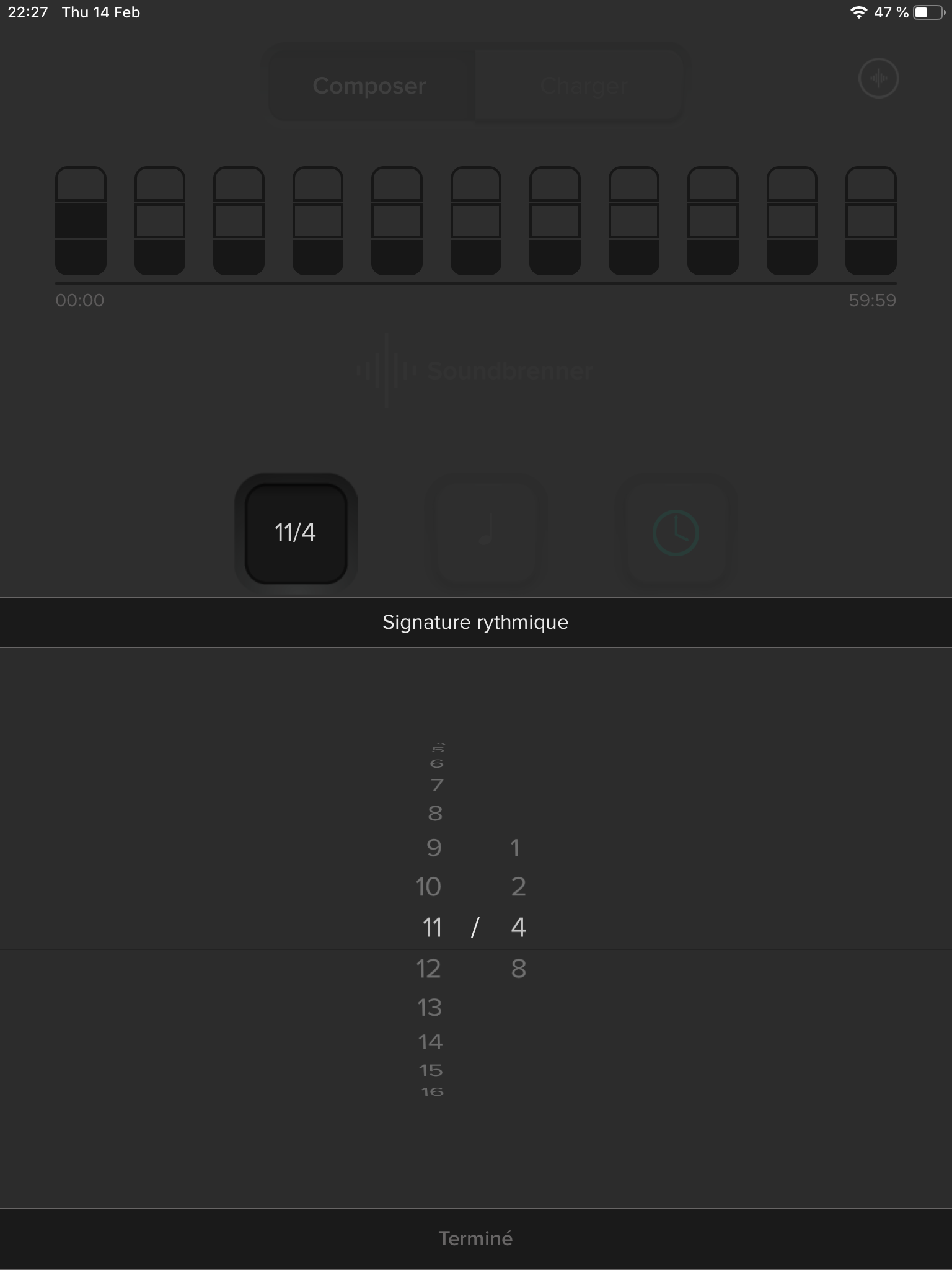 App Signature Rythmique